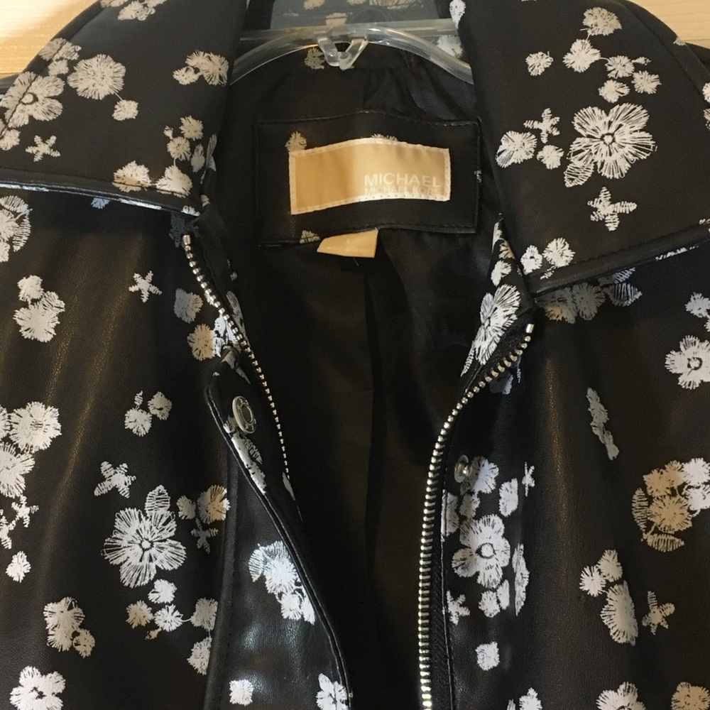 SOLD on Merc! Michael Kors Faux Leather Jacket NWT - Picture 3 of 8